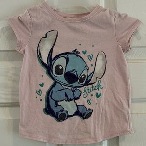Jumping Beans Pink Stitch Short Sleeve Tee